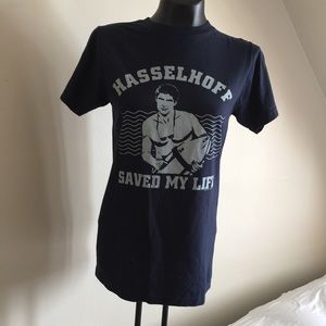 Hasselhoff saved my life Baywatch graphic tee